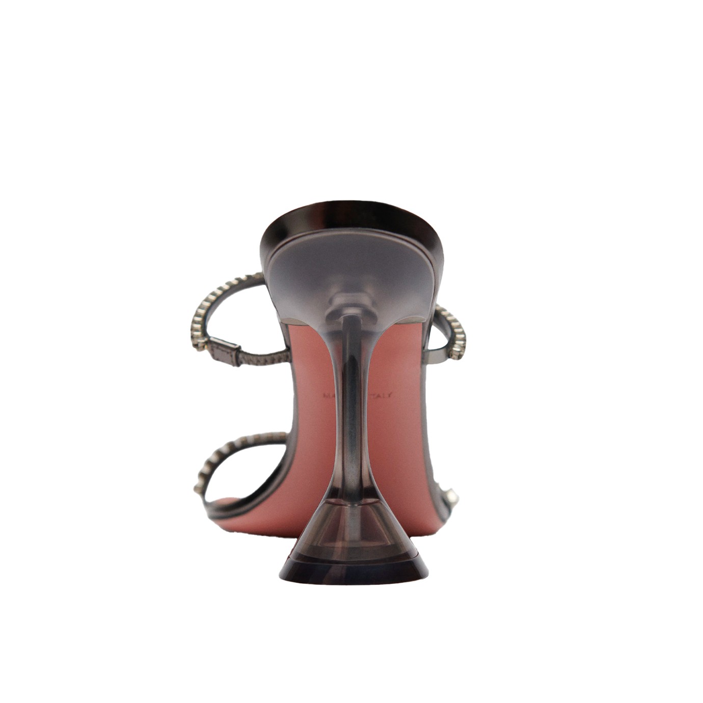 Visuel 3 : Collection Amina Muaddi Bordeaux | Mule Gilda noir| Boutique de chaussures de Luxe Parenthese