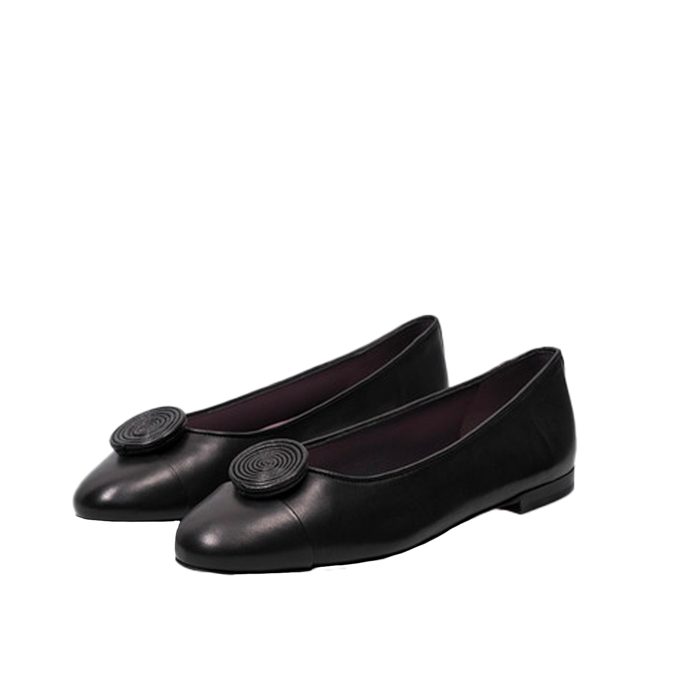 Visuel 2 : Collection Alevi Bordeaux | Ballerines Rolls en cuir Noir | Boutique de chaussures de Luxe Parenthese Bordeaux