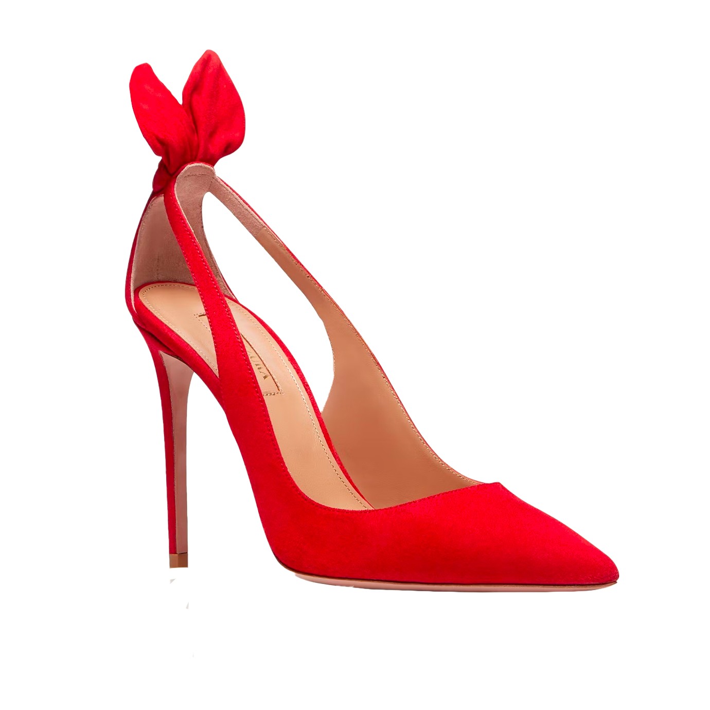 Visuel 2 : Collection Aquazzura Bordeaux | Escarpin Bow Tie 105 Rouge| Boutique de chaussures de Luxe Parenthese Bordeaux