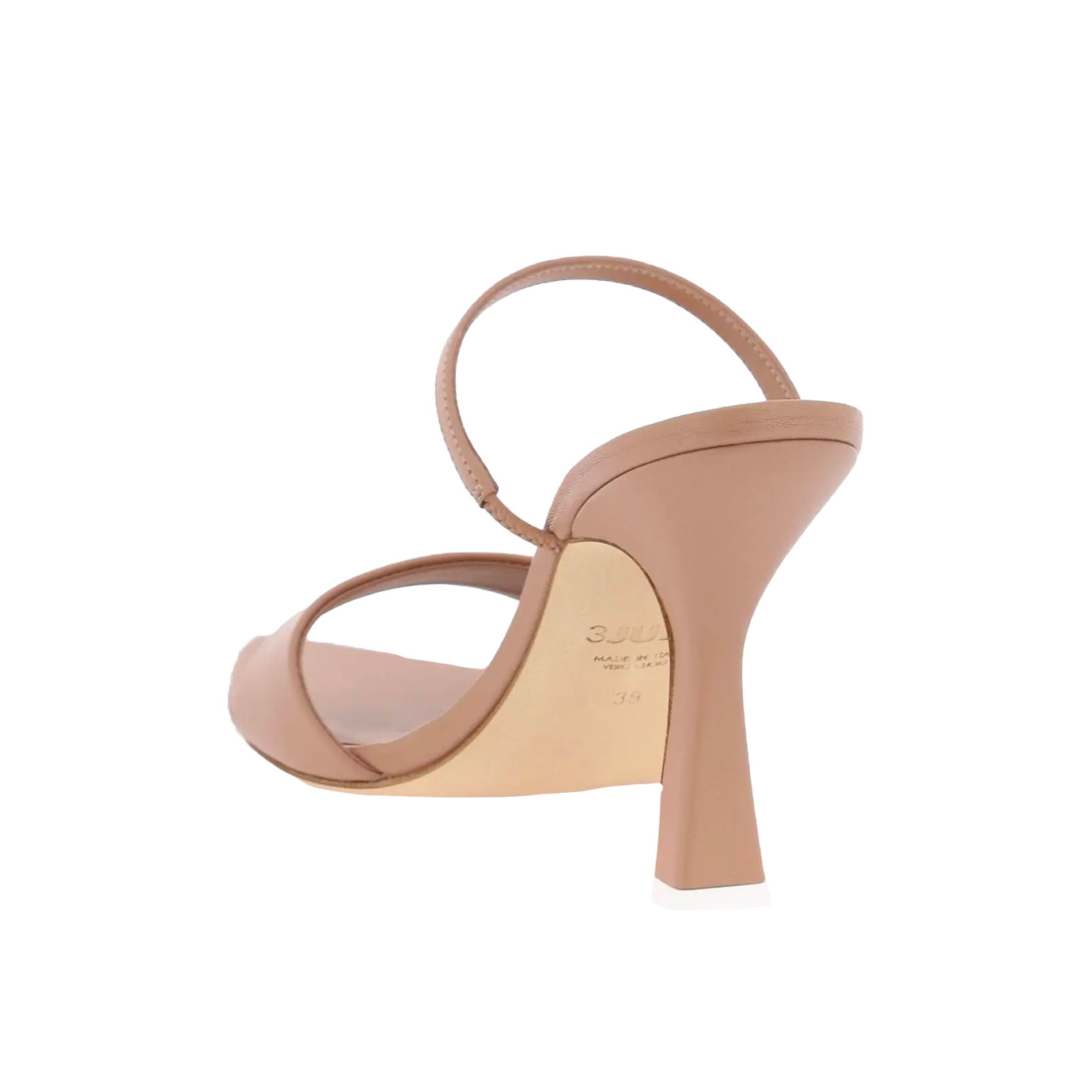 Visuel 3 : Collection 3Juin Bordeaux | Mule Leda en cuir Nude| Boutique de chaussures de Luxe Parenthese