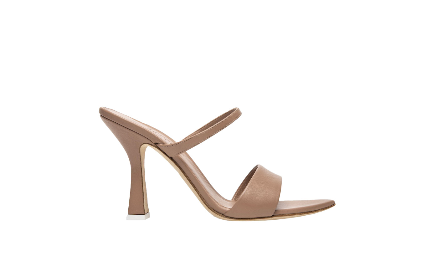 Visuel 1 : Collection 3Juin Bordeaux | Mule Leda en cuir Nude| Boutique de chaussures de Luxe Parenthese