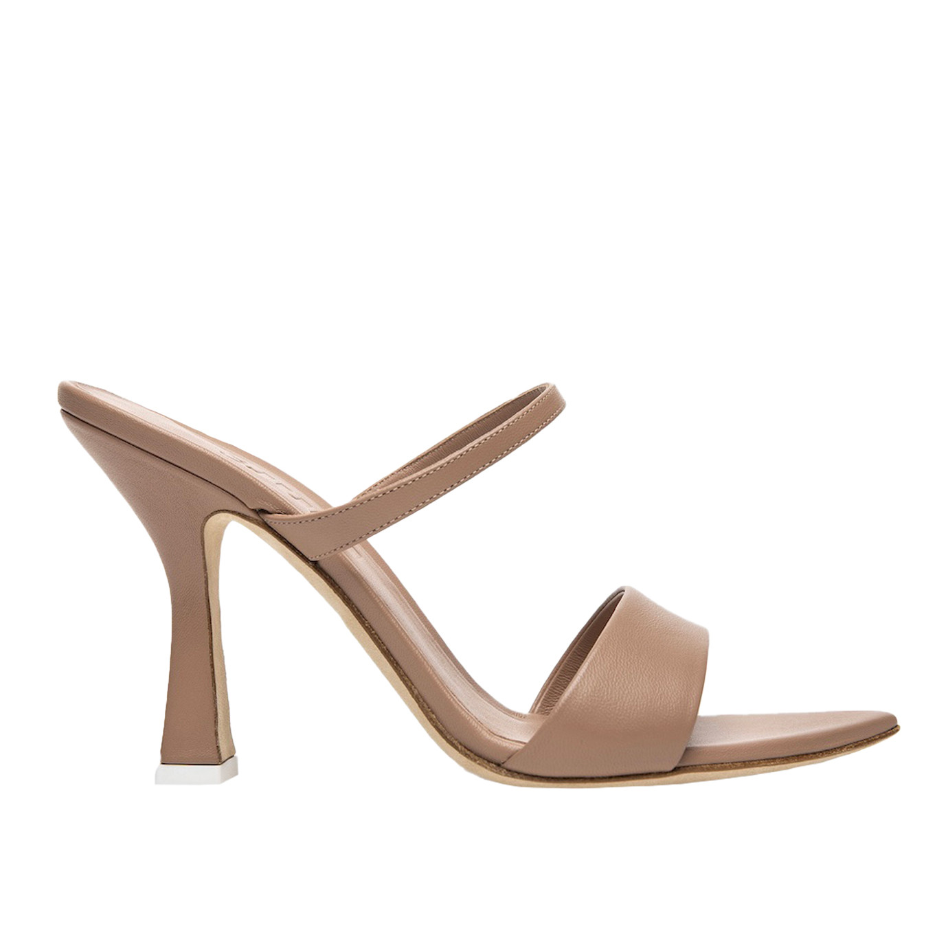 Visuel 1 : Collection 3Juin Bordeaux | Mule Leda en cuir Nude| Boutique de chaussures de Luxe Parenthese