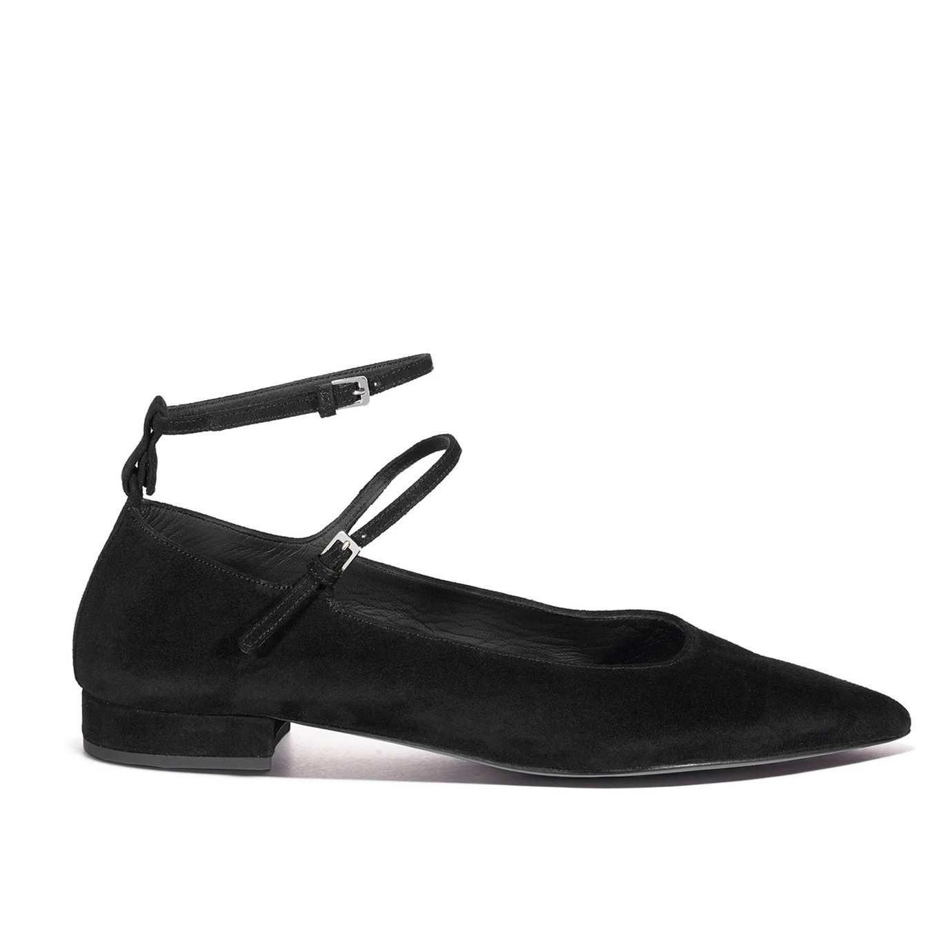 Visuel 1 : Collection Laurence Dacade Bordeaux | Ballerine Ilona en veau velours noir| Boutique de chaussures de Luxe Parenthese