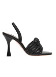 Visuel 1 : Collection Gianvito Rossi Bordeaux | Sandale Ottavia en cuir noir | Boutique de chaussures de Luxe Parenthese