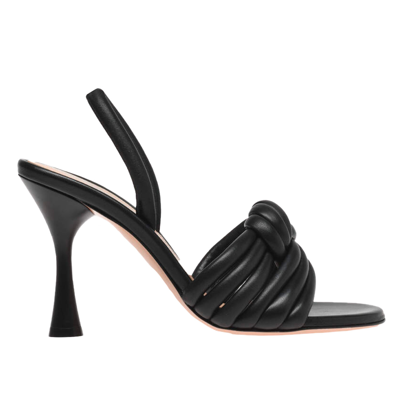 Visuel 1 : Collection Gianvito Rossi Bordeaux | Sandale Ottavia en cuir noir | Boutique de chaussures de Luxe Parenthese