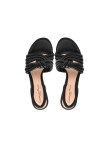 Visuel 3 : Collection Gianvito Rossi Bordeaux | Sandale Ottavia en cuir noir | Boutique de chaussures de Luxe Parenthese