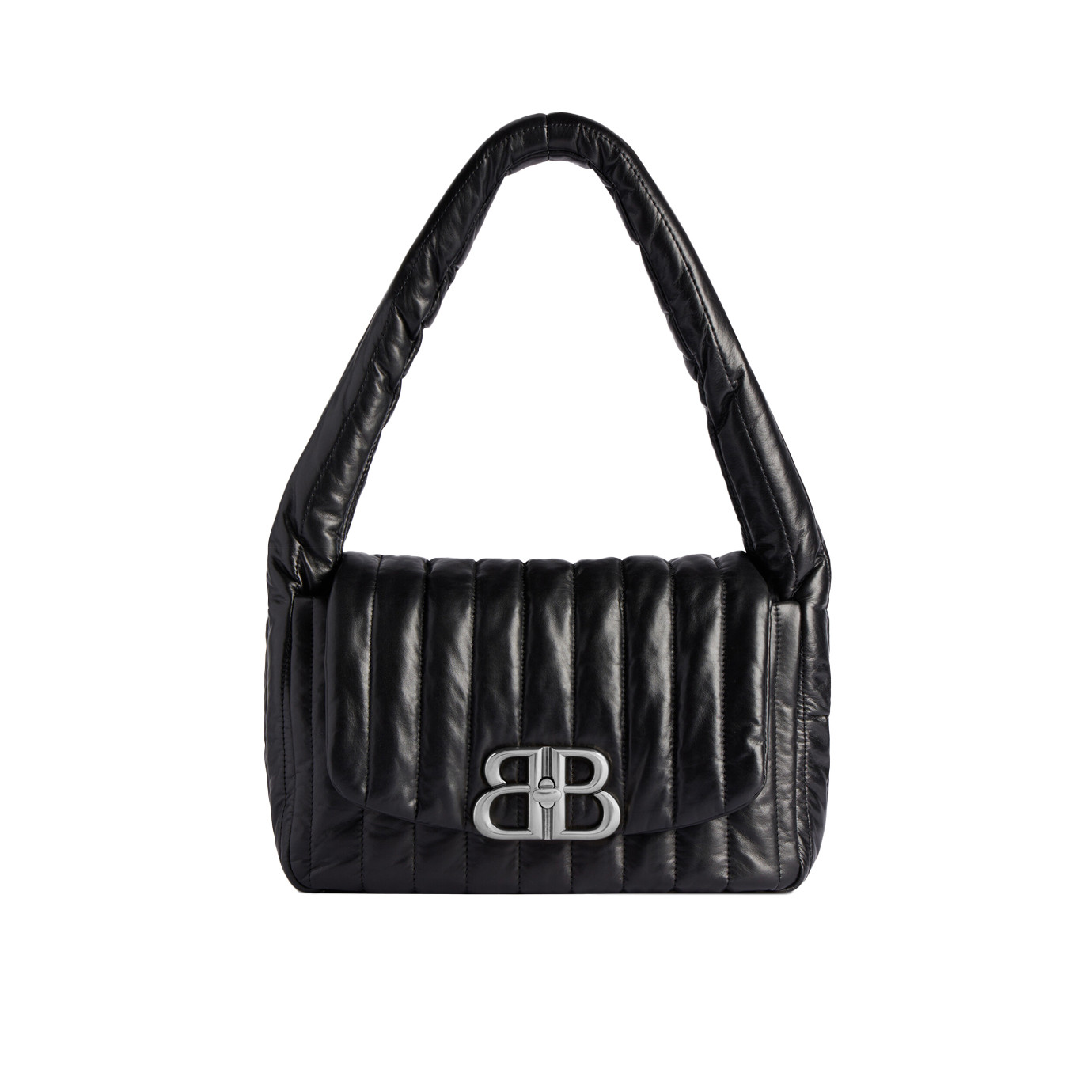 Visuel 1 : Collection Balenciaga Bordeaux | Sac Monaco Noir et argent | Boutique de sac de Luxe Parenthese Bordeaux