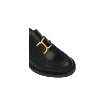 Visuel 4 : Collection Chloé Bordeaux | Mocassin à talons Marcie en cuir noir| Boutique de chaussures de Luxe Parenthese Bordeaux