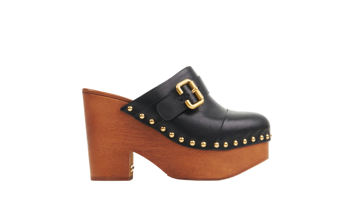 Visuel 1 : Collection Chloé Bordeaux | Sabot Jeannette noir|  Chaussures de Luxe Parenthese Bordeaux