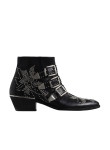 Visuel 1 : Chloé | Boots Susanna en cuir noir et argent | Boutique de chaussures de Luxe Parenthese