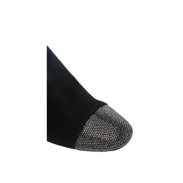 Visuel 4 : Collection René Caovilla Bordeaux | Bottine Bonnie noir | Boutique de chaussures de Luxe Parenthese Bordeaux