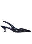 Visuel 1 : Collection René Caovilla Bordeaux | Escarpin Trifora Noir| Boutique de chaussures de Luxe pour femme