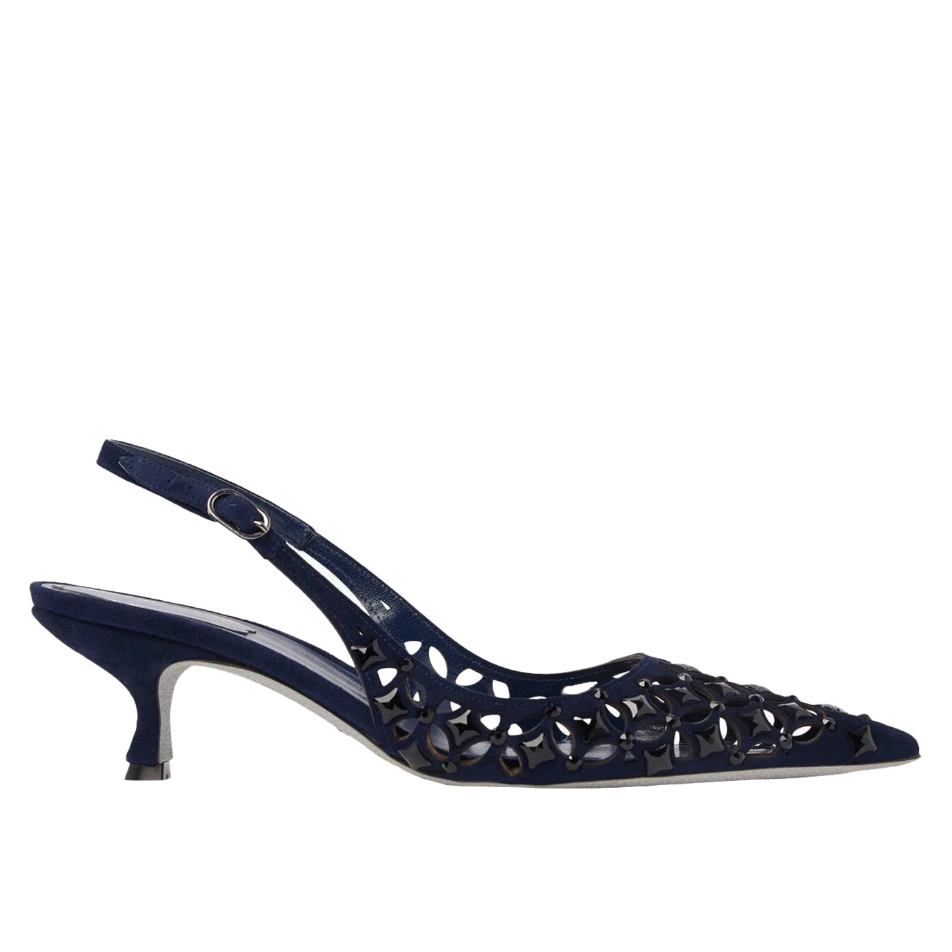 Visuel 1 : Collection René Caovilla Bordeaux | Escarpin Trifora Noir| Boutique de chaussures de Luxe pour femme