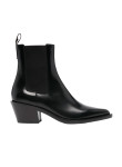 Visuel 1 : Collection Gianvito Rossi Bordeaux | Boots Wylie en cuir noir | Boutique de chaussures de Luxe Parenthese Bordeaux