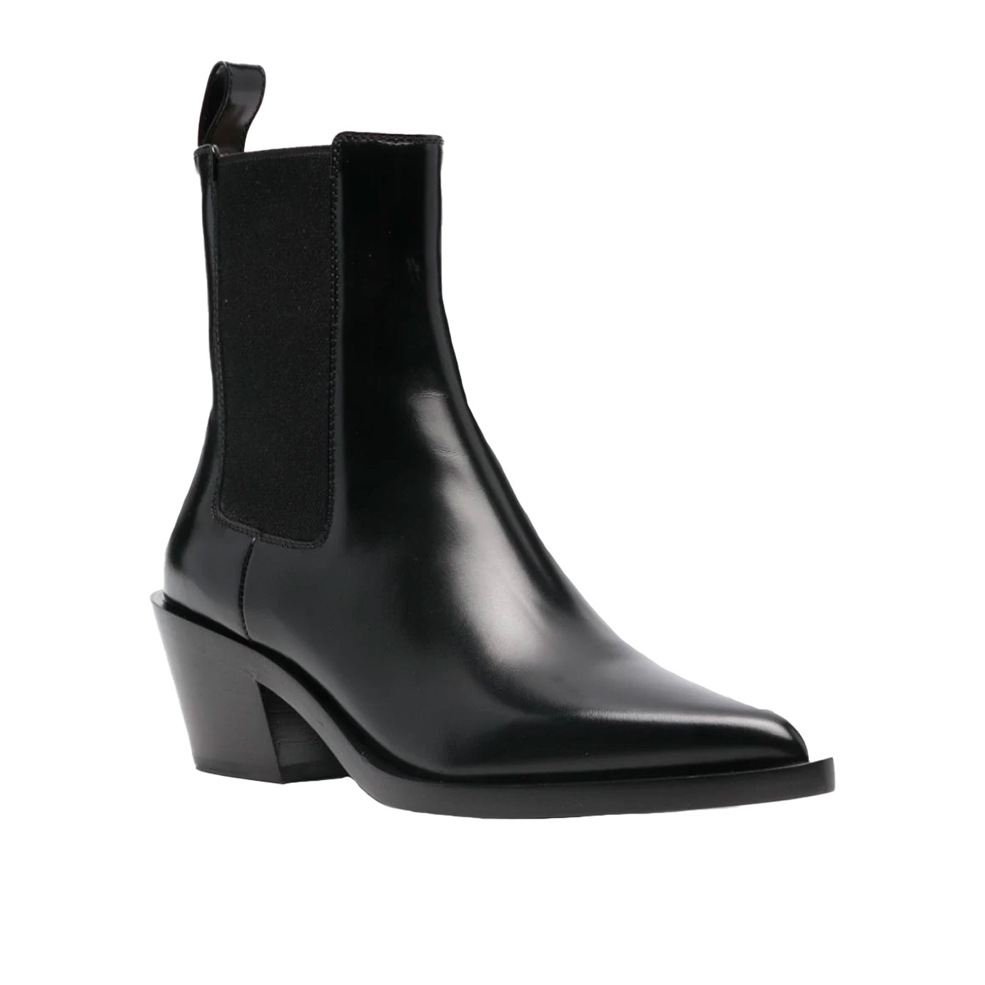 Visuel 2 : Collection Gianvito Rossi Bordeaux | Boots Wylie en cuir noir | Boutique de chaussures de Luxe Parenthese Bordeaux