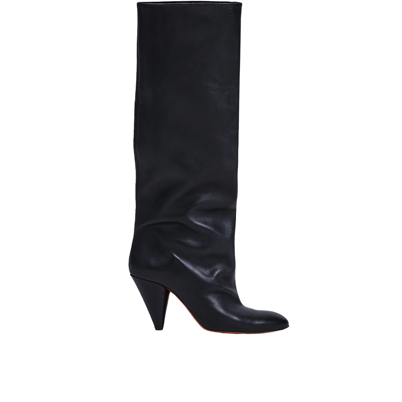 Visuel 1 : Collection Proenza Schouler Bordeaux | Botte Cone en cuir noir | Boutique de chaussures de Luxe Parenthese Bordeaux