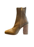 Visuel 3 : Collection Ambre Bordeaux | Bottine Ambre en cuir Dark Kaki | Chaussures de Luxe Parenthese Bordeaux