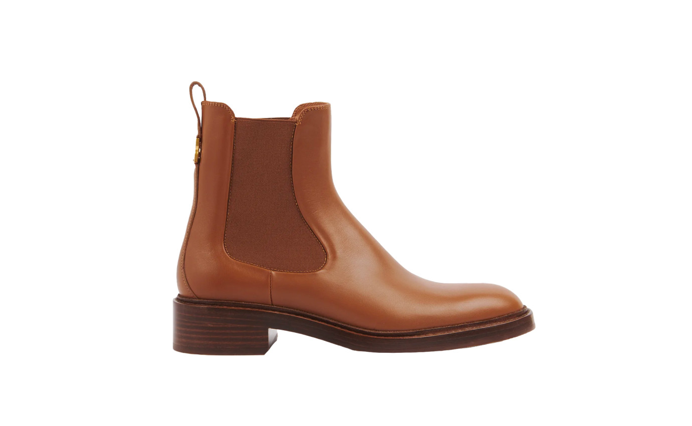 Visuel 1 : Collection Chloé Bordeaux | Bottine Marcie en cuir camel | Chaussures de Luxe Parenthese Bordeaux