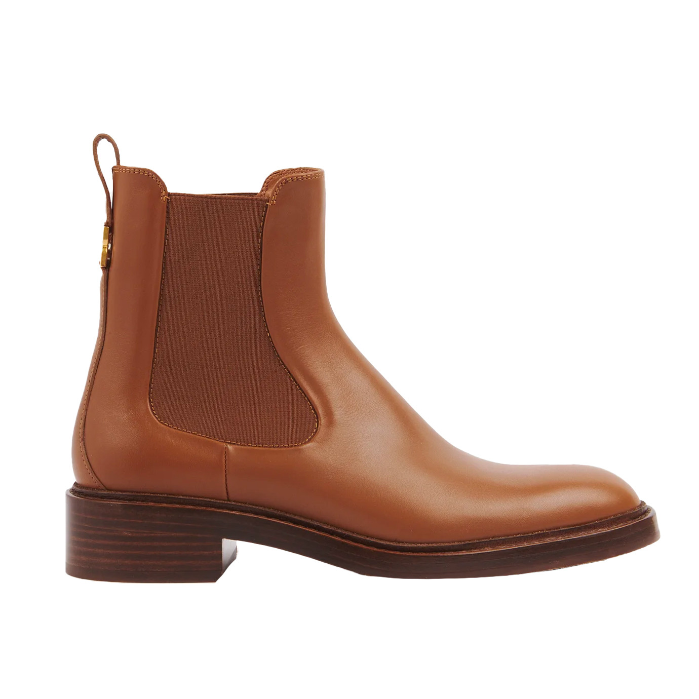 Visuel 1 : Collection Chloé Bordeaux | Bottine Marcie en cuir camel | Chaussures de Luxe Parenthese Bordeaux