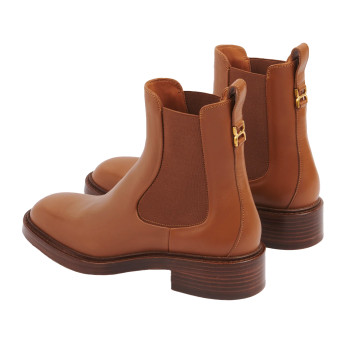 Visuel 4 : Collection Chloé Bordeaux | Bottine Marcie en cuir camel | Chaussures de Luxe Parenthese Bordeaux