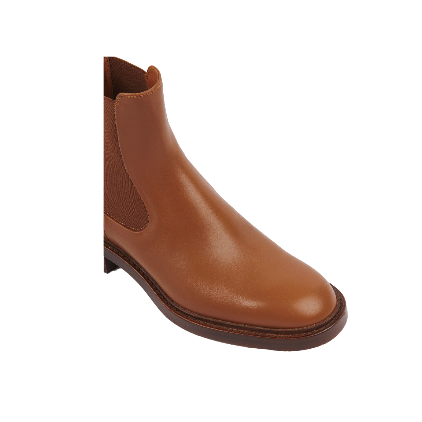 Visuel 3 : Collection Chloé Bordeaux | Bottine Marcie en cuir camel | Chaussures de Luxe Parenthese Bordeaux