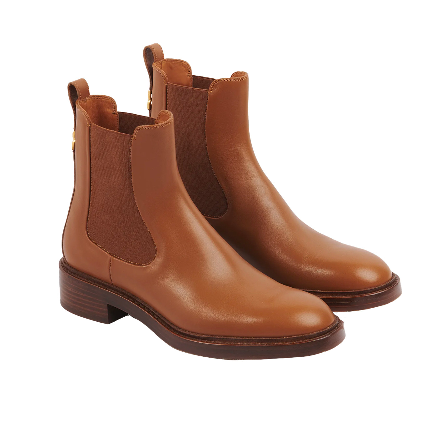 Visuel 2 : Collection Chloé Bordeaux | Bottine Marcie en cuir camel | Chaussures de Luxe Parenthese Bordeaux