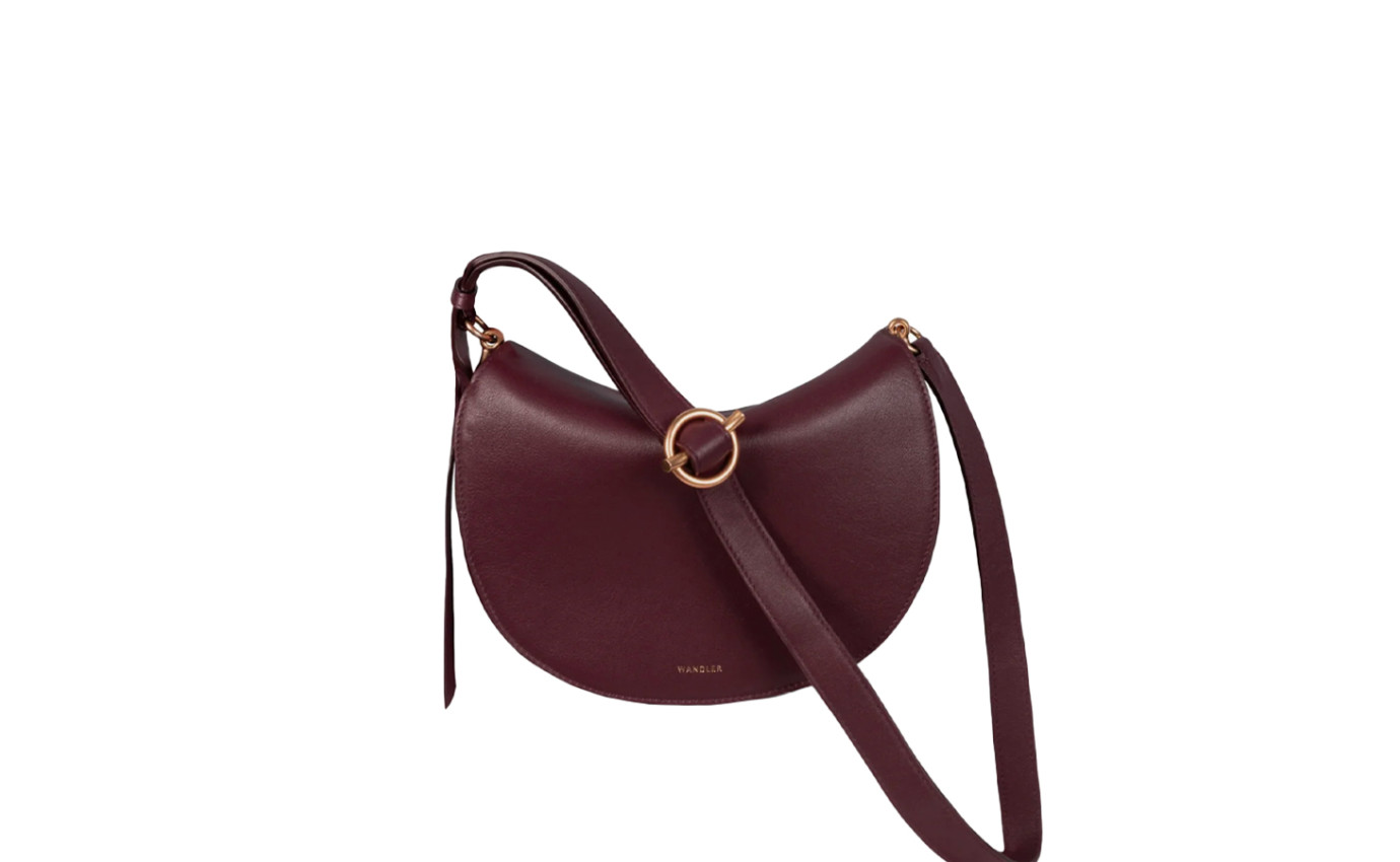 Visuel 1 : Collection Wandler Bordeaux | Sac Kate en cuir bordeaux | Sacs de Luxe Parenthese Bordeaux