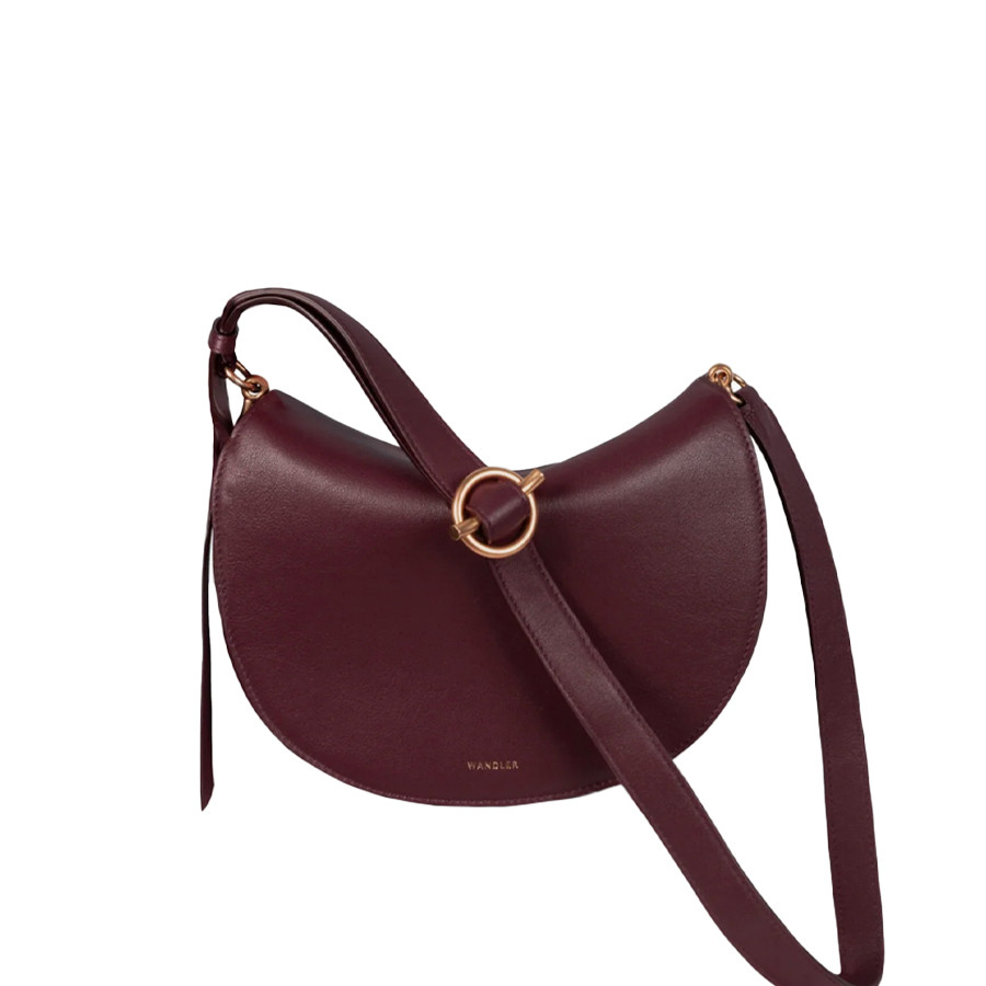 Visuel 1 : Collection Wandler Bordeaux | Sac Kate en cuir bordeaux | Sacs de Luxe Parenthese Bordeaux