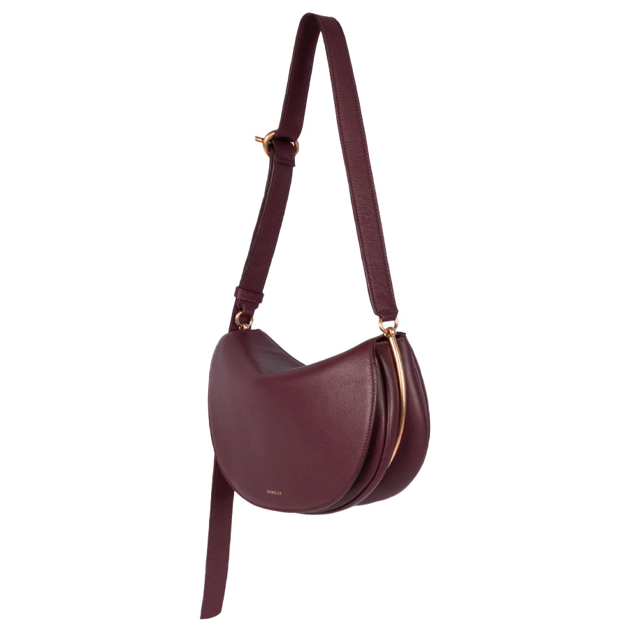 Visuel 2 : Collection Wandler Bordeaux | Sac Kate en cuir bordeaux | Sacs de Luxe Parenthese Bordeaux