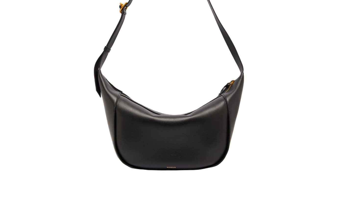 Visuel 1 : Collection Wandler Bordeaux | Sac Maggie en cuir noir | Sacs de Luxe Parenthese Bordeaux