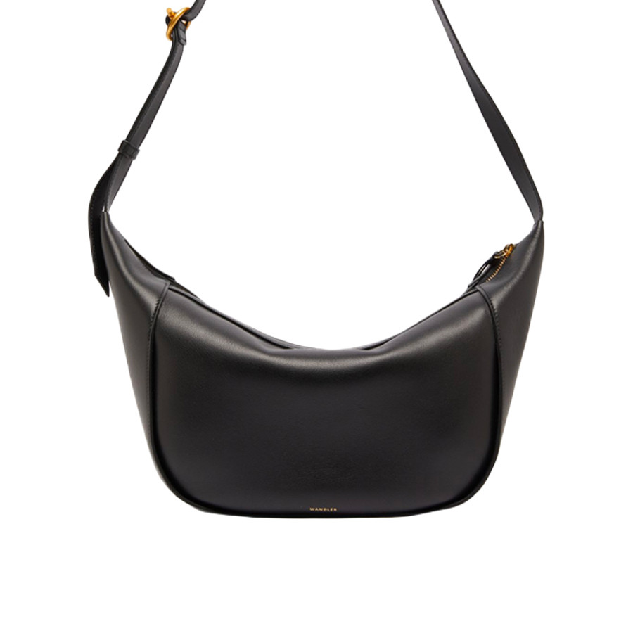 Visuel 1 : Collection Wandler Bordeaux | Sac Maggie en cuir noir | Sacs de Luxe Parenthese Bordeaux