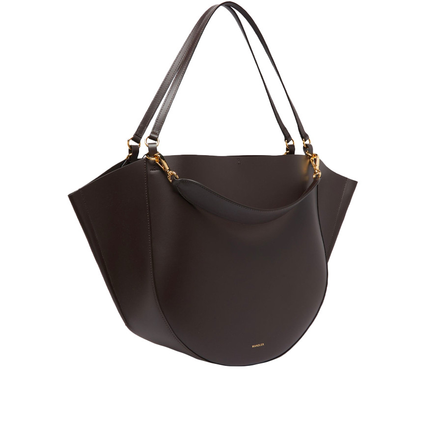 Visuel 2 : Collection Wandler Bordeaux | Cabas Mia en cuir marron | Sacs de Luxe Parenthese Bordeaux