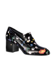 Visuel 2 : Collection Laurence Dacade Bordeaux | Mocassin Tracy en cuir et fleurs | Chaussures de Luxe Parenthese Bordeaux