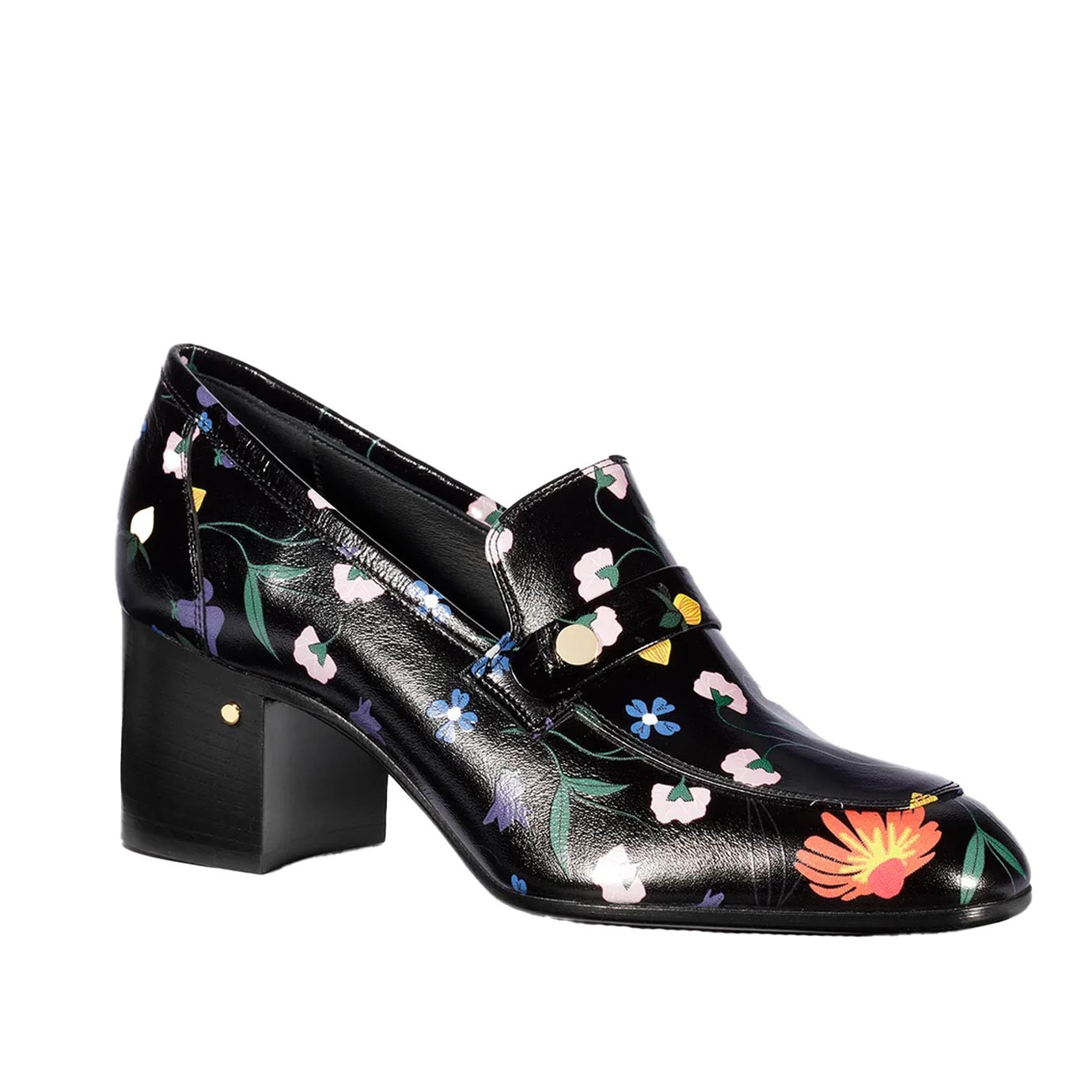 Visuel 2 : Collection Laurence Dacade Bordeaux | Mocassin Tracy en cuir et fleurs | Chaussures de Luxe Parenthese Bordeaux