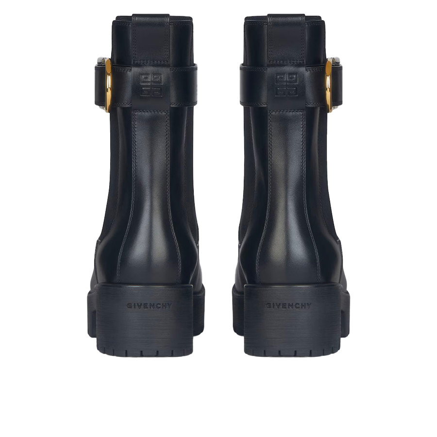 Visuel 4 : Collection Givenchy Bordeaux | Bottine Chelsea Voyou en cuir noir | Chaussures de Luxe Parenthese Bordeaux