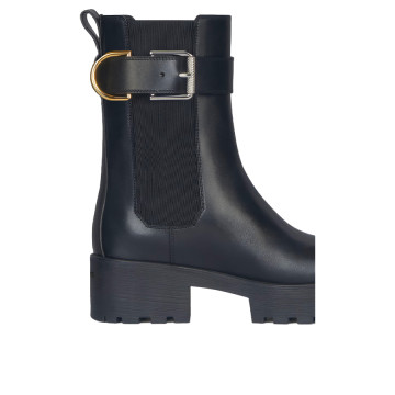 Visuel 5 : Collection Givenchy Bordeaux | Bottine Chelsea Voyou en cuir noir | Chaussures de Luxe Parenthese Bordeaux