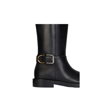 Visuel 4 : Collection Givenchy Bordeaux | Botte Chelsea Voyou en cuir noir | Chaussures de Luxe Parenthese Bordeaux