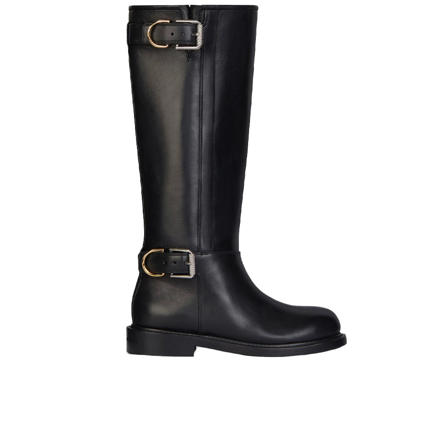 Visuel 1 : Collection Givenchy Bordeaux | Botte Chelsea Voyou en cuir noir | Chaussures de Luxe Parenthese Bordeaux