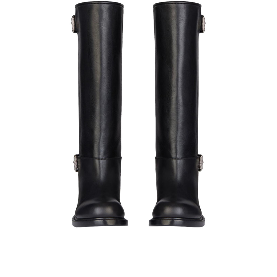 Visuel 2 : Collection Givenchy Bordeaux | Botte Chelsea Voyou en cuir noir | Chaussures de Luxe Parenthese Bordeaux