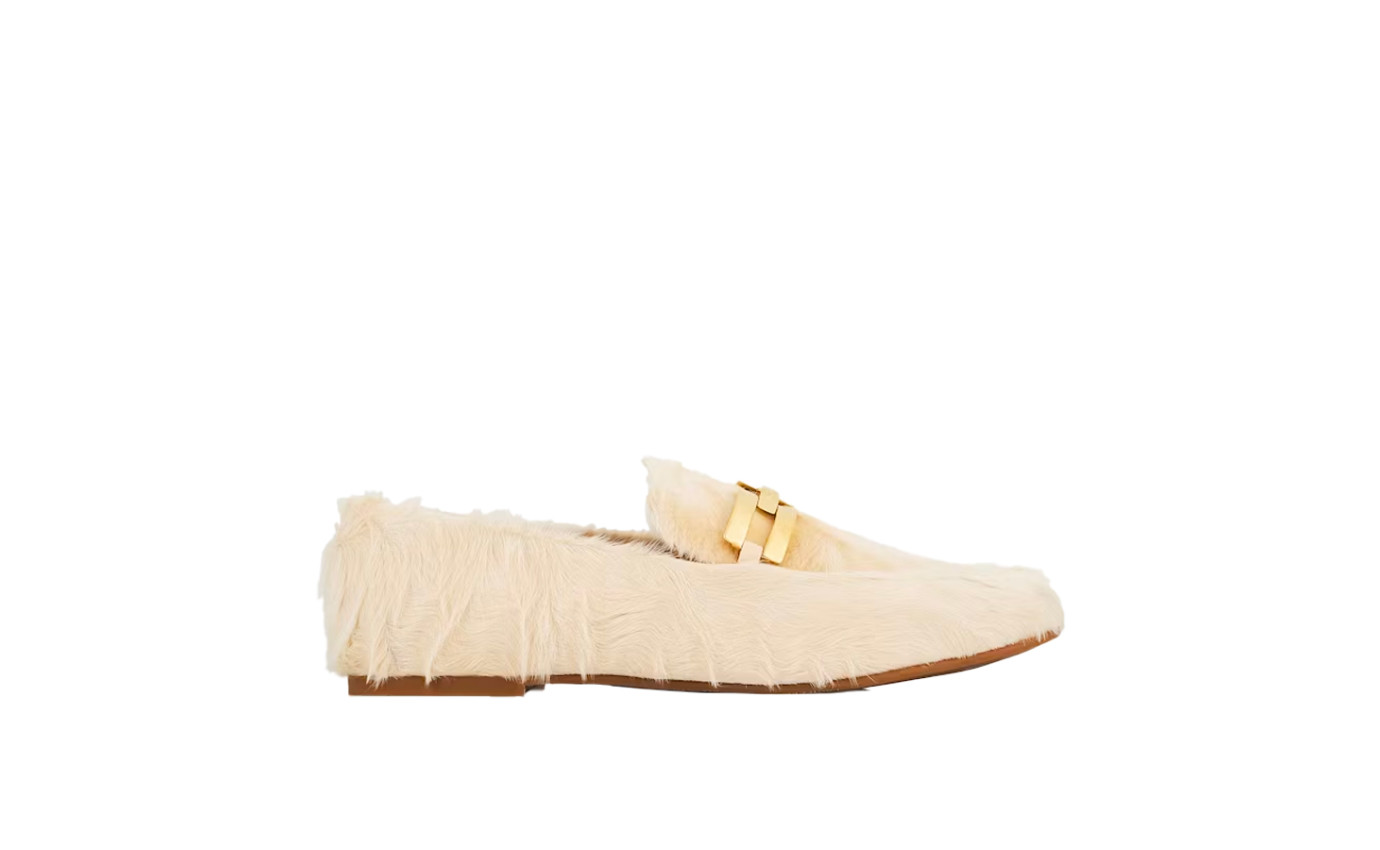 Visuel 1 : Collection Aquazzura Bordeaux | Mocassin Furry Brandi | Boutique de chaussures de Luxe Parenthese