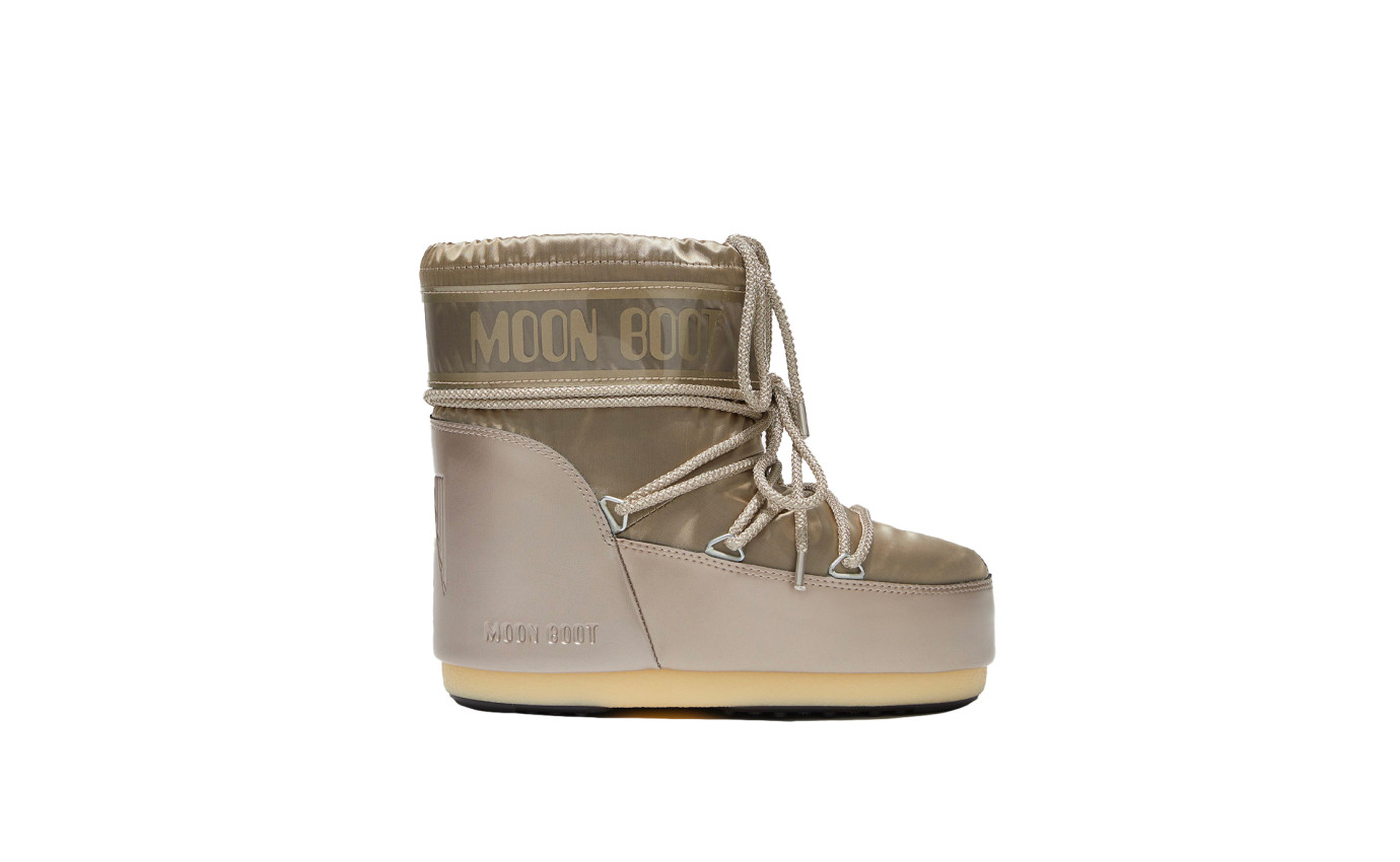 Visuel 1 : Moon Boot| Moon boot basse glance platine| Boutique de luxe Parenthese