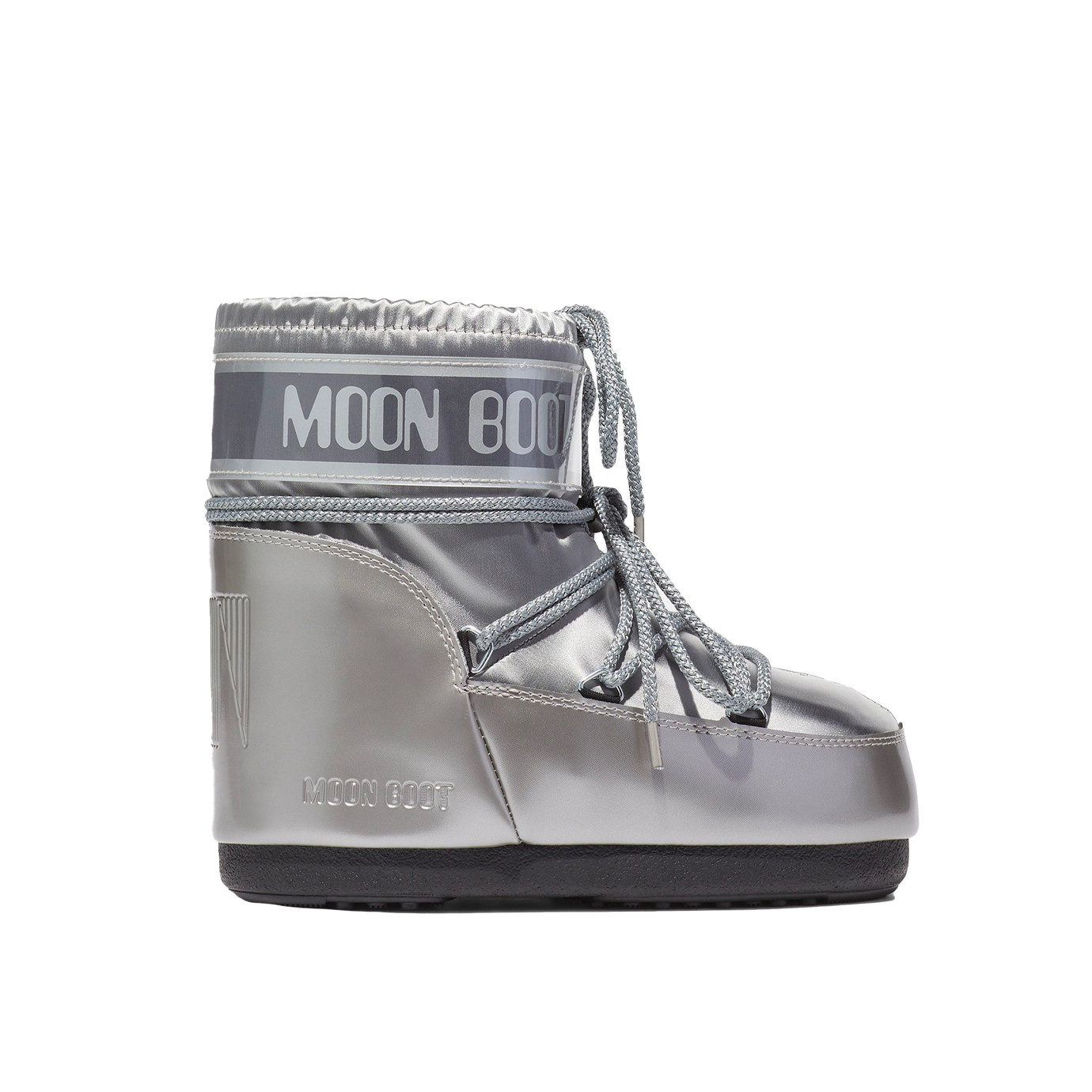 Visuel 1 : Moon Boot| Moon boot basse glance argent| Boutique de luxe Parenthese