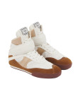 Visuel 2 : Collection Chloé Bordeaux | Sneaker haute kick en cuir camel| Boutique de Chaussures de luxe Parenthese Bordeaux