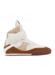 Visuel 1 : Collection Chloé Bordeaux | Sneaker haute kick en cuir camel| Boutique de Chaussures de luxe Parenthese Bordeaux