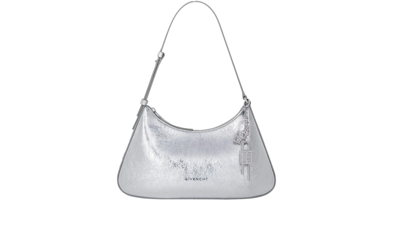 Visuel 1 : Givenchy| Sac Lucky Lock Small argent| Boutique de sacs de luxe Parenthese
