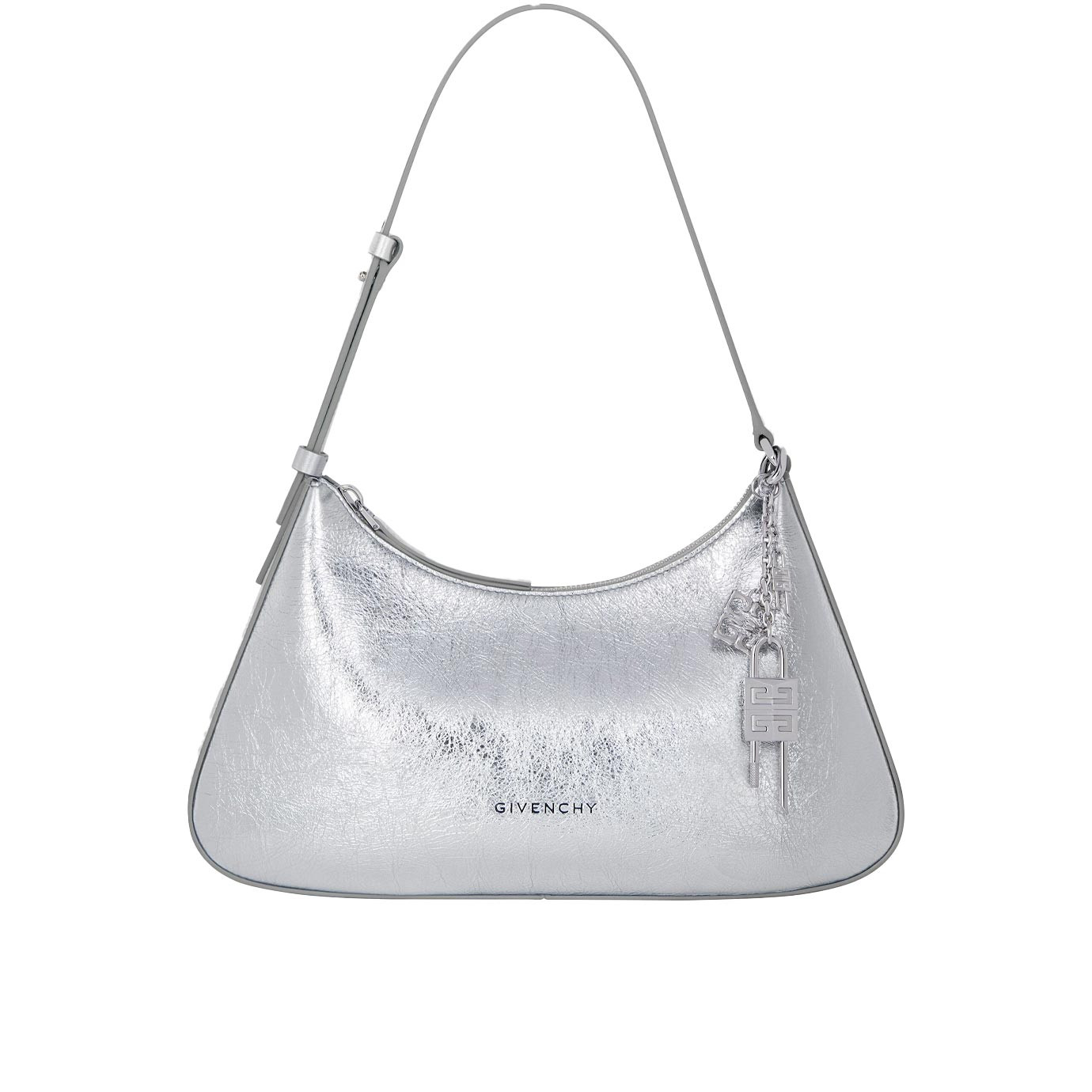 Visuel 1 : Givenchy| Sac Lucky Lock Small argent| Boutique de sacs de luxe Parenthese