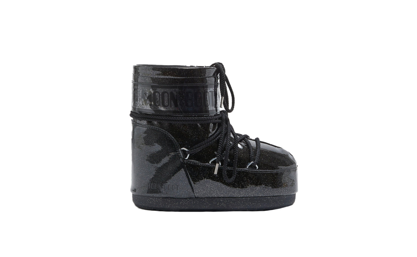 Visuel 1 : Moon Boot| Moon boot pailletées noir basse| Boutique de luxe Parenthese