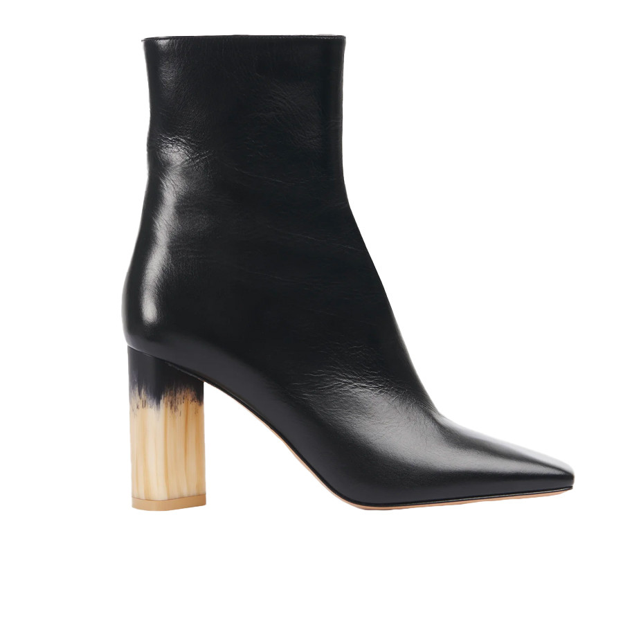 Visuel 1 : Collection Chloé Bordeaux | Bottine Georgia en cuir noir| Boutique de chaussures de Luxe Parenthese Bordeaux