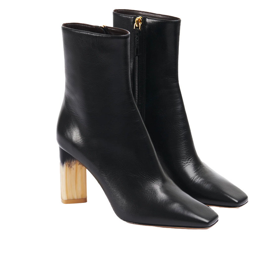 Visuel 2 : Collection Chloé Bordeaux | Bottine Georgia en cuir noir| Boutique de chaussures de Luxe Parenthese Bordeaux