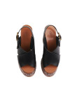 Visuel 3 : Collection Chloe Bordeaux | Sandale compensée maxime noir| Boutique de chaussures de Luxe Parenthese Bordeaux
